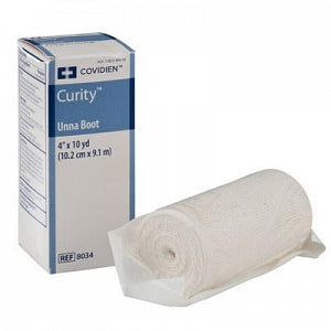 Cardinal Health Curity Unna Boot Bandages - Curity Unna Boot Bandage with Zinc Oxide, 4" x 10 yd. - 8034