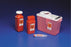 Cardinal Health SharpSafety Red Sharps Container - Homecare Transportable Sharps Container, 1 qt. - 8303SA