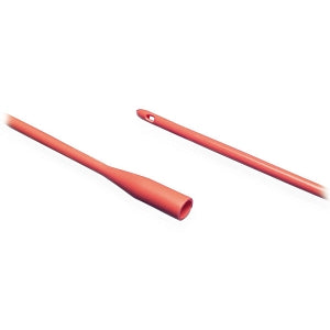 Cardinal Health Dover Foley Catheters - Dover Straight-Tip Foley Catheter, Hydrophilic-Coated Red Rubber, 12" L, 12 Fr. - 8412
