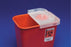 Cardinal Health Multipurpose Sharps Containers - Multipurpose Sharps Container with Rotor and Hinged Opening Lid, Transparent Red, 3 gal. - 8527R