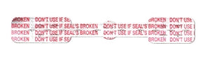 Cardinal Health ChemoPlus IVA Seals for Syringes and Medication Containers - IVA Seal, Sterile, Size L, "Do Not Use / Broken" - CP3720A