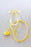 Kerma Medical Disposable Nurse Style Stethoscope 4930 & 4910 - Disposable Stethoscope, Yellow - 04930