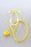 Kerma Medical Disposable Nurse Style Stethoscope 4930 & 4910 - Disposable Stethoscope, Yellow, Novaplus - V4930