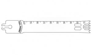 Brasseler Dual Cut Aggressive Sagittal Saw Blades - Saw Blade, Surgical, 100 x 18 mm - BR4118-127-100