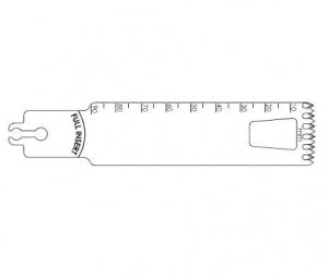 Brasseler USA Large Bone Sagittal Saw Blades - Large Bone Sagittal Saw Blade, 90 x 25 mm, 0.99 mm Thick - BR1-2590-39