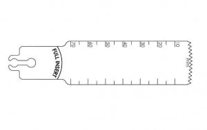 Brasseler USA Large Bone Sagittal Saw Blades - Large Bone Sagittal Saw Blade, Surgical, 70 x 25 mm - BR2108-110