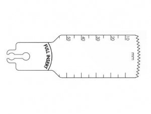 Brasseler USA Large Bone Sagittal Saw Blades - Large Bone Sagittal Saw Blade, Surgical, 55 x 29 mm - BR2108-140