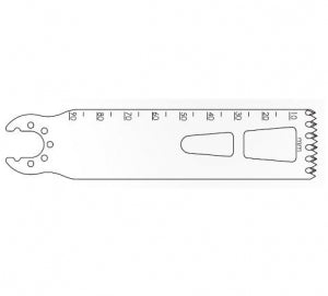 Brasseler USA Large Bone Oscillating Saw Blades - Large Bone Oscillating Saw Blade, 90 x 25 mm, 1.19 mm Thick - K5-2590-47