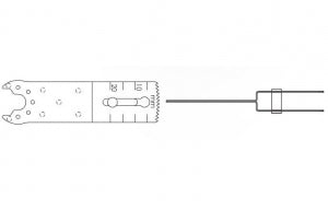 Brasseler Joint Replacement Aggressive Saw Blades - Joint Replacement Bone Saw Blade, 90 mm x 25 mm, 1.47 mm Thick - K5-2590-58