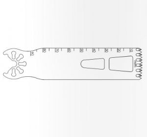 Brasseler USA Large Bone Oscillating Saw Blades - Large Bone Oscillating Saw Blade, 90 x 25 mm, 0.89 mm Thick - K7-2590-35