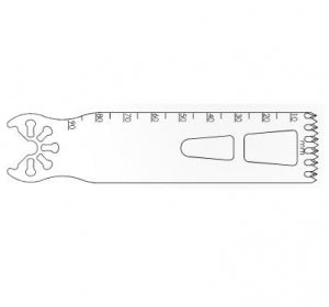 Brasseler USA Large Bone Oscillating Saw Blades - Large Bone Oscillating Saw Blade, 90 x 25 mm, 0.99 mm Thick - K7-2590-39