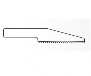 Brasseler Small Bone Reciprocating Saw Blades - Sagittal Bone Saw Blade, Reciprocating, Size S, 25.5 mm x 7.6 mm - KM-060