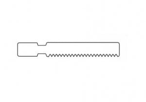 Brasseler Large Bone Reciprocating Saw Blades - Large Bone Reciprocating Saw Blade, Surgical, Sternum, 32 x 6.4 mm - KM-278