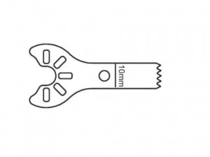 Brasseler USA Sternum Saw Blades - Sternum Saw Blade, Surgical, 18.0 x 5.5 mm - KM3-212