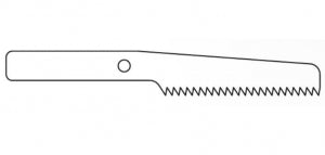 Brasseler USA Sternum Saw Blades - Sternum Saw Blade, Surgical, 32.8 x 9.4 mm, Non-Sterile - KM-32N