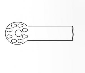 Brasseler Small Bone Sagittal Saw Blades - Sagittal Bone Saw Blade, Size S, 31 mm x 10.4 mm, 0.56 mm Thick - KM-34K