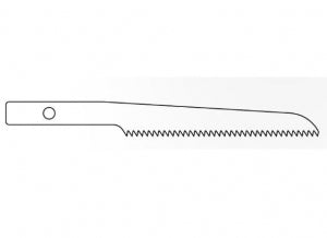 Brasseler Large Bone Reciprocating Saw Blades - Large Bone Reciprocating Saw Blade, 89 x 12.5 mm, 1 Thick - KM-459