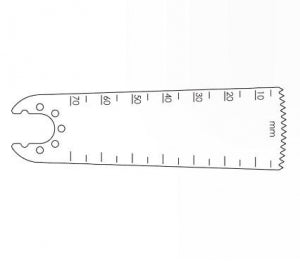 Brasseler USA Small Bone Saw Blades and Rasps - Small Bone Saw Blade, 70.0 x 27.0 mm - KM519-17