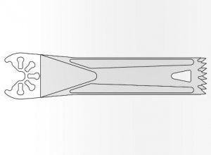 Brasseler USA Small Bone Saw Blades and Rasps - Small Bone Saw Blade, 88.0 x 19.5 mm - KM71-201