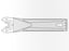 Brasseler USA Small Bone Saw Blades and Rasps - Small Bone Saw Blade, 88.0 x 19.5 mm - KM71-201