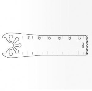 Brasseler USA Small Bone Saw Blades and Rasps - Small Bone Saw Blade, 65.0 x 19.5 mm - KM71-553