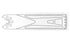 Brasseler USA Large Bone Oscillating Saw Blades - Large Bone Oscillating Saw Blade, Surgical, 92 x 25.4 mm - KM71-561
