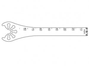 Brasseler USA Small Bone Saw Blades and Rasps - Small Bone Saw Blade, 85.0 x 10.0 mm - KM71-580