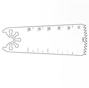 Brasseler USA Small Bone Saw Blades and Rasps - Small Bone Saw Blade, 65.0 x 32.0 mm - KM71-586