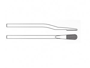 Brasseler USA Small Bone Saw Blades and Rasps - Small Bone Saw Blade, Surgical, Rasp, Small Tear, Cross Cut, Round Shank, 11.0 x 5.5 mm - KM-82