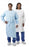 Kappler ProVent 10, 000 Lab Coats - ProVent Lab Coat, Full Cut, Zippered Closure, Knit Collar and Cuffs, 3 Sewn-On Pockets (1 Breast, 2 Hip), Blue, Size 3XL - MS235WH-3X