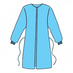 Kappler Provent Plus Coveralls - Provent Plus Wraparound Gown, Blue, Size 2XL - PPN101BU2XL