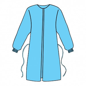 Kappler Provent Plus Coveralls - Provent Plus Wraparound Gown, Blue, Size 4XL - PPN101BU4XL