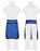 Technoaide Half Apron Demi Guard - Half Apron, X-ray, Medium, Blue / Black - DVRM