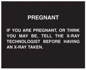 Technoaide Pregnant Sign - Pregnant Sign - PS-04EB