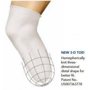 Knit-Rite Soft-Sock CoolMax Prosthetic Socks - Lightweight Soft-Sock Prosthetic Sock in CoolMax / Lycra, Regular Medium, Fits Sock Size 1-2, 16"-20" Long - 1SP1-RG-MD