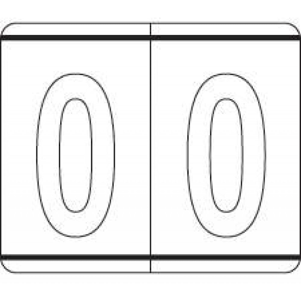 Kardex Psf-138 Compatible Color-Code Label Numeric Compatible Series 1 1/2" X 1 1/4" 500/Roll