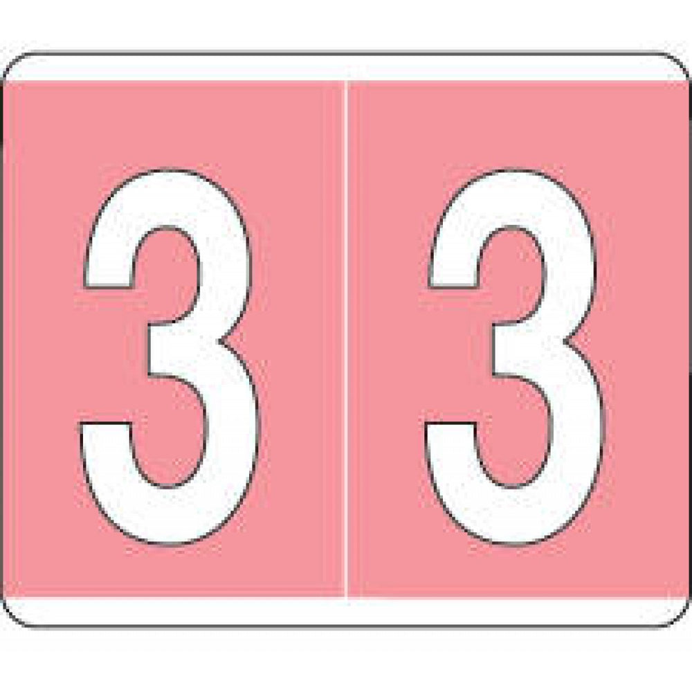 Kardex Psf-138 Compatible Color-Code Label Numeric Compatible Series 1 1/2" X 1 1/4" 500/Roll
