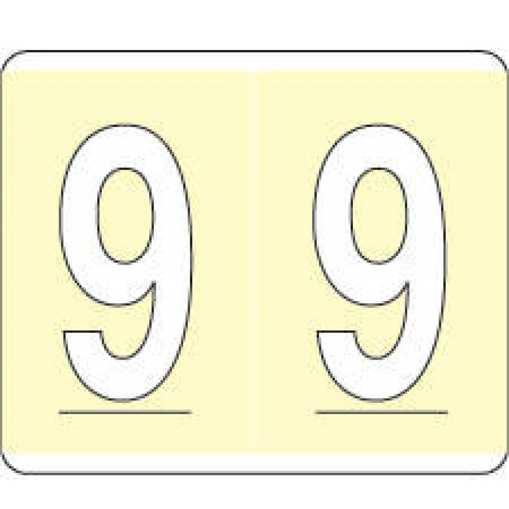 Kardex Psf-138 Compatible Color-Code Label Numeric Compatible Series 1 1/2" X 1 1/4" 500/Roll