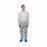 Keystone Adjustable Cap Corp KeyGuard Coveralls with Open Wrists and Ankles - Keyguard Coverall, White, Zipper Front, XL - CVL-KG-XLG