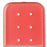 Key Surgical Osteotome Caps - Osteotome Cap with Vents, Red Tint, 1.5" x 1.5" - 3-08-18