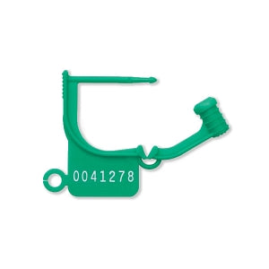 Key Surgical Locking Tags - Locking Tag, Numbered, 1", Green - LT-300N
