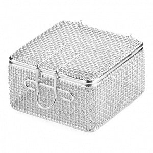 Key Surgical Micro-Mesh Instrument Trays - Micro Mesh Instrument Tray with Lid, 80 mm x 80 mm x 40 mm - MT-5800