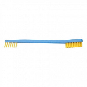Key Surgical Toothbrush-Style Cleaning Nylon Brushes - Toothbrush-Style Cleaning Brush, Extra-Rigid Nylon Bristles, Double-Ended, 6.89" - N-2221-50