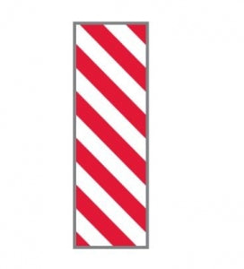 Key Surgical Instrument ID Tapes - TAPE, ID SH WHT / RED DIAGONAL STRP 1/4" - T-320-0104