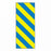 Key Surgical Patterned Sheet Tape - 1/4" Sheet Tape, Instrument, Blue / Yellow - T3200205