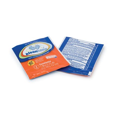 Kleenhanz Individually Wrapped Wipes - 5.5" x 7.5