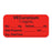 Anesthesia Label, With Experation Date, Time, And Initial, Paper, Permanent, "Vecuronium 1 Mg/Ml", 1" Core, 1-1/2" X 3/4", Fl. Red, 500 Per Roll