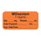 Anesthesia Label, With Experation Date, Time, And Initial, Paper, Permanent, "Midazolam 1 Mg/Ml", 1" Core, 1-1/2" X 3/4", Orange, 500 Per Roll