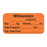 Anesthesia Label, With Experation Date, Time, And Initial, Paper, Permanent, "Midazolam Mg/Ml", 1" Core, 1-1/2" X 3/4", Orange, 500 Per Roll