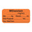 Anesthesia Label, With Experation Date, Time, And Initial, Paper, Permanent, "Midazolam Mg/Ml", 1" Core, 1-1/2" X 3/4", Orange, 500 Per Roll